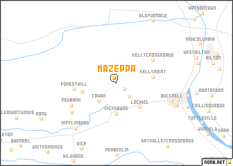 map of Mazeppa