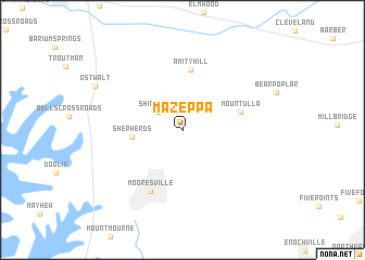 map of Mazeppa