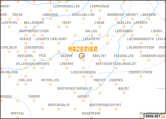 map of Mazerier