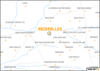 map of Mazerolles