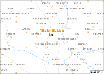 map of Mazerolles