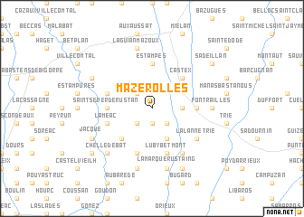 map of Mazerolles