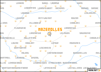 map of Mazerolles