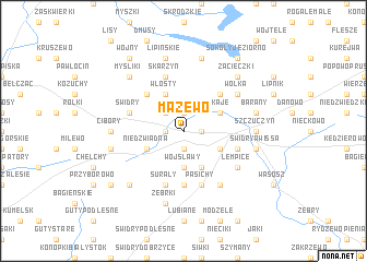 map of Mazewo