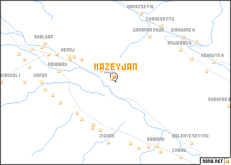 map of Mazeyjān