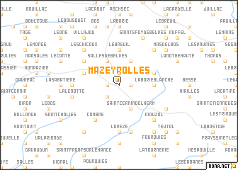 map of Mazeyrolles