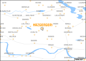 map of Mazģenģeri