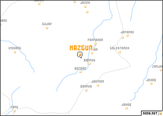 map of Māzgūn