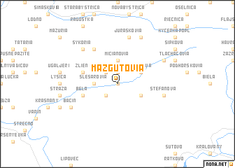 map of Mažgutovia