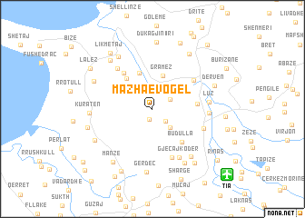 map of Mazha e Vogël