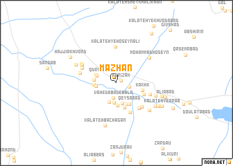 map of Māzhān