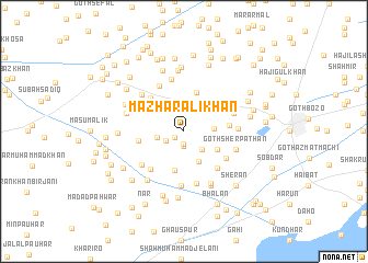 map of Mazhar Ali Khān