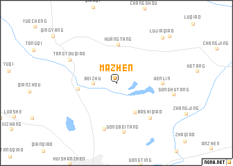 map of Mazhen