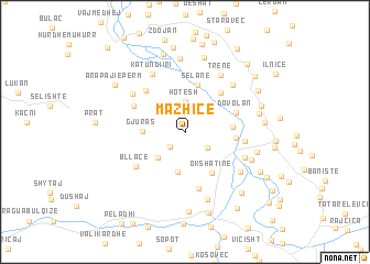 map of Mazhicë