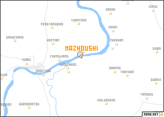 map of Mazhoushi