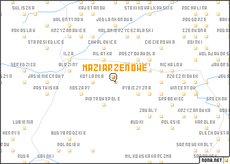 map of Maziarze Nowe