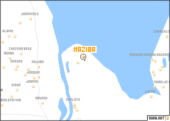 map of Maziba