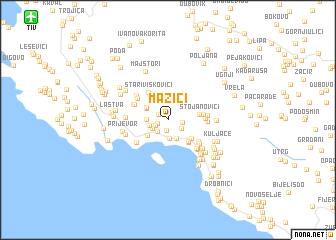 map of Mazići