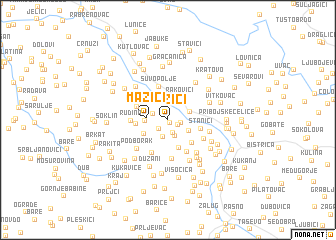 map of Mažići