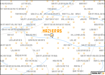 map of Mazieras