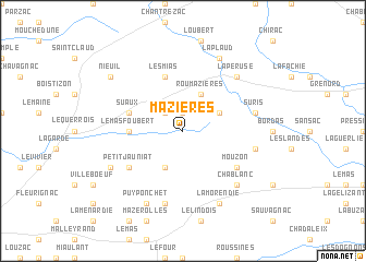 map of Mazières