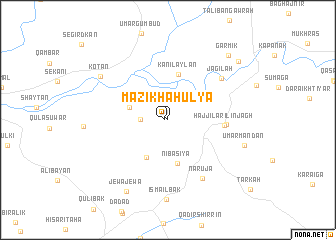 map of Mazikhah ‘Ulyā