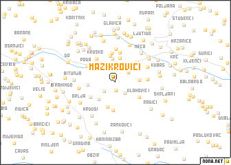 map of Mažikrovići