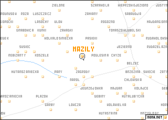 map of Maziły