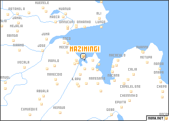 map of Mazimingi