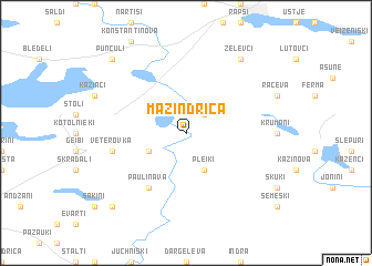 map of Mazindrica