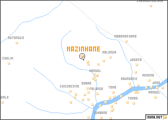 map of Mazinhane