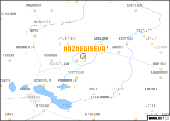 map of Mazmediševa