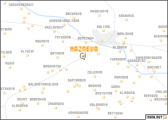 map of Maznëva