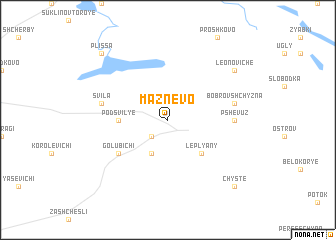 map of Mazʼnëvo