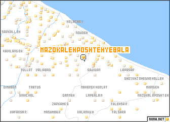 map of Māzokaleh Poshteh-ye Bālā