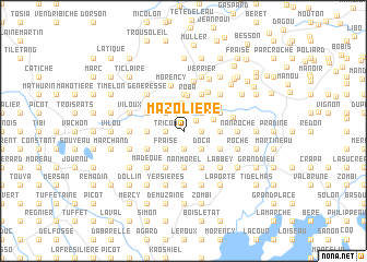 map of Mazolière