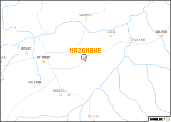 map of Mazombwe