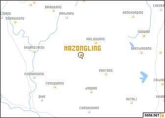 map of Mazongling