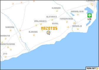 map of Mazotos