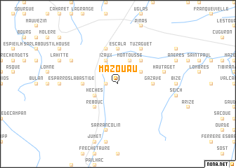 map of Mazouau