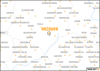 map of Mazoura