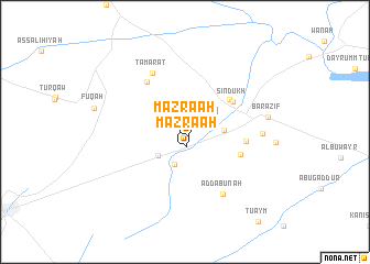 map of Mazra‘ah