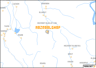 map of Mazra‘ al Ghāf