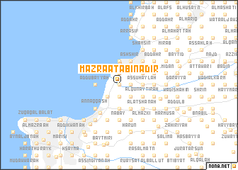 map of Mazra‘at Abī Nādir