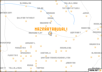 map of Mazra‘at Abū Dālī