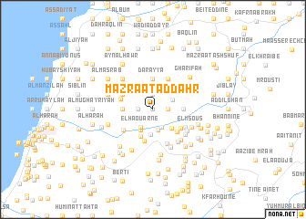 map of Mazra‘at aḑ Ḑahr