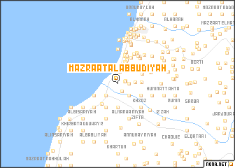 map of Mazra‘at al ‘Abbūdīyah