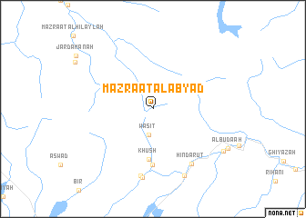 map of Mazra‘at al Abyaḑ