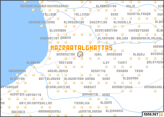 map of Mazra‘at al Ghaţţās