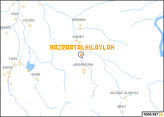 map of Mazra‘at al Hilaylah